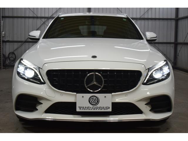 Cクラスステーションワゴン C220dステーションワゴンロレウスEDスポツプラP 後期型 レーダーSP 特別仕様 ヒーター黒革 BSM AMGエアロ18AW 液晶メーター HUD フットゲート MEコネクト 9速 地デジナビ バックカメラ エアサス LEDヘッドライト 2年保証(2枚目)