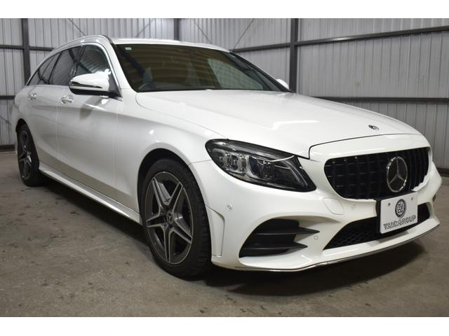 Cクラスステーションワゴン C220dステーションワゴンロレウスEDスポツプラP 後期型 レーダーSP 特別仕様 ヒーター黒革 BSM AMGエアロ18AW 液晶メーター HUD フットゲート MEコネクト 9速 地デジナビ バックカメラ エアサス LEDヘッドライト 2年保証(33枚目)