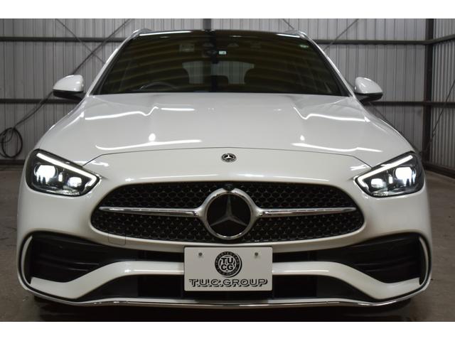 Cクラスステーションワゴン C200ステーションワゴンアバンギャルドAMGライン レザーEXC レーダーセーフティP ベーシックP 新型Cクラス ISG搭載 MEコネ パノラマサンルーフ ヒーター黒本革 ACC BSM AMGエアロ18AW HUD MBUX 360カメラ 2年保証(2枚目)