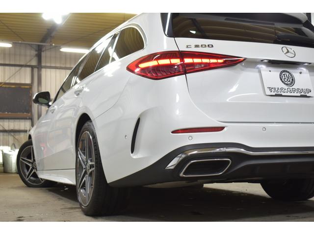 Cクラスステーションワゴン C200ステーションワゴンアバンギャルドAMGライン レザーEXC レーダーセーフティP ベーシックP 新型Cクラス ISG搭載 MEコネ パノラマサンルーフ ヒーター黒本革 ACC BSM AMGエアロ18AW HUD MBUX 360カメラ 2年保証(27枚目)