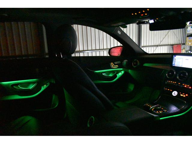 Ｃクラス Ｃ４３　４マチック　後期　パノラマサンＲ　レーダーＳＰ　３９０馬力　ヒーター付黒革　ブルメスターＳ　ディストロ　ＬＥＤＨ　ＡＭＧエアロ１９ＡＷ　マルチカラーアンビエントライト　地デジナビ　Ｂカメラ　Ｄトランク　２年保証（24枚目）