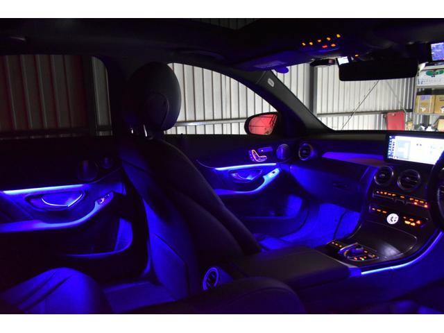 Ｃクラス Ｃ４３　４マチック　後期　パノラマサンＲ　レーダーＳＰ　３９０馬力　ヒーター付黒革　ブルメスターＳ　ディストロ　ＬＥＤＨ　ＡＭＧエアロ１９ＡＷ　マルチカラーアンビエントライト　地デジナビ　Ｂカメラ　Ｄトランク　２年保証（26枚目）