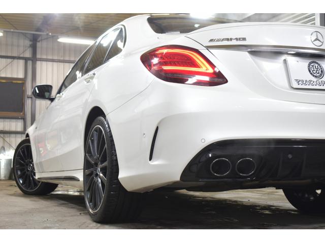 Ｃクラス Ｃ４３　４マチック　後期　パノラマサンＲ　レーダーＳＰ　３９０馬力　ヒーター付黒革　ブルメスターＳ　ディストロ　ＬＥＤＨ　ＡＭＧエアロ１９ＡＷ　マルチカラーアンビエントライト　地デジナビ　Ｂカメラ　Ｄトランク　２年保証（52枚目）