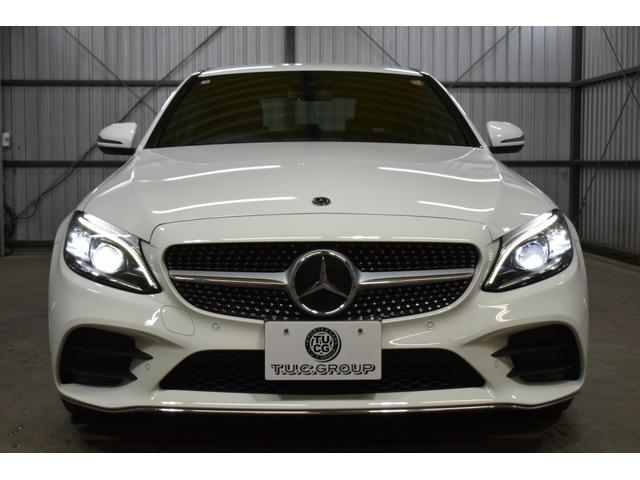 Cクラス C220dローレウスエディションスポーツプラスパック スポーツ+P レーダーセーフティP 特別仕様 1オーナー MEコネクト 9速 ヒーター黒革 ACC BSM AMGエアロ18AW 液晶メーター HUD フットゲート 地デジナビ 360カメラ 2年保証(2枚目)