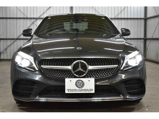 Cクラス C220d ローレウスエディション スポーツ+P レーダーセーフティP 特別仕様 MEコネクト 9速 ヒーター黒革 ACC BSM AMGエアロ18AW 液晶メーター HUD フットゲート 地デジナビ バックカメラ 2年保証(2枚目)