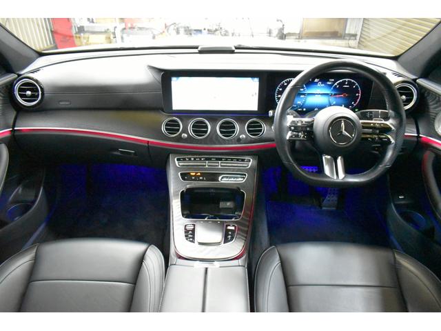 Eクラスステーションワゴン E220d ステーションワゴン スポーツ エクスクルーシブP AMGラインインテリアP レーダーセーフティP 後期 パノラマサンルーフ 黒革 ブルメ HUD MUBXナビTV 360カメ オートテールゲート AMGエアロ19AW 2年保証(3枚目)
