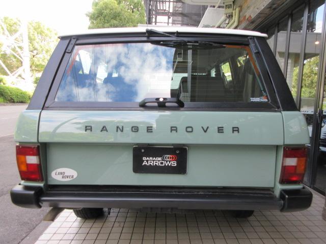 レンジローバー ベースグレード 本革 SR SWB 後期インテリア コイルサス換装 ブレーキマスターバック方式換装 ボディNewペイント ホワイトコントラストルーフ アルミ製アッパーゲート 天張新品生地張替済 正規D車 右H 記付(3枚目)