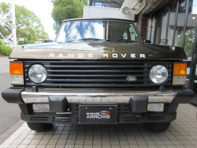 レンジローバー バンデンプラ　本革　ＳＲ　純正同色ＡＷ　ＬＷＢ　コイルサス換装済　後期インテリア　アイアンバンパー　サブタンク新品交換　天張新品生地張替済　Ｒクォーターガラスシール左右交換済　正規ディーラー車　右ハンドル　記録簿付（2枚目）