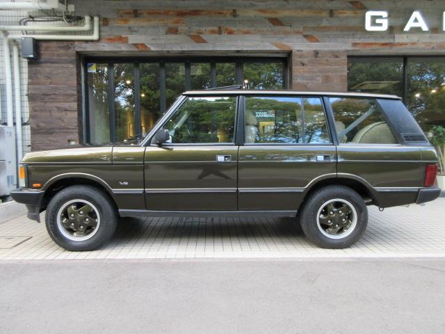レンジローバー バンデンプラ　本革　ＳＲ　純正同色ＡＷ　ＬＷＢ　コイルサス換装済　後期インテリア　アイアンバンパー　サブタンク新品交換　天張新品生地張替済　Ｒクォーターガラスシール左右交換済　正規ディーラー車　右ハンドル　記録簿付（5枚目）