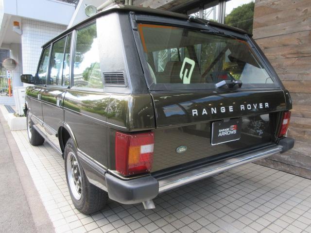 レンジローバー バンデンプラ　本革　ＳＲ　純正同色ＡＷ　ＬＷＢ　コイルサス換装済　後期インテリア　アイアンバンパー　サブタンク新品交換　天張新品生地張替済　Ｒクォーターガラスシール左右交換済　正規ディーラー車　右ハンドル　記録簿付（9枚目）