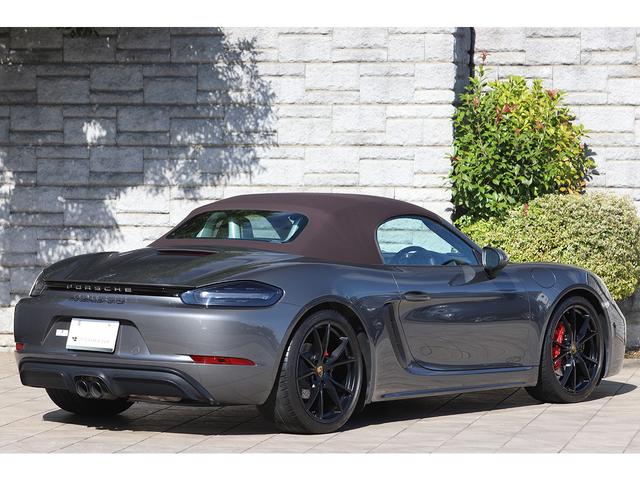 718ボクスター 718ボクスターGTS PDK スポーツクロノPKG 有償色アゲートグレー エスプレッソレザーインテリア ブラウン幌 純正20インチAW スポーツエグゾースト(2枚目)