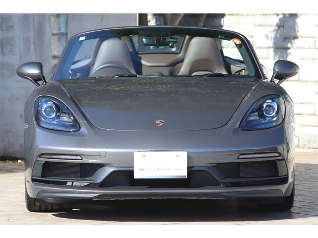 718ボクスター 718ボクスターGTS PDK スポーツクロノPKG 有償色アゲートグレー エスプレッソレザーインテリア ブラウン幌 純正20インチAW スポーツエグゾースト(13枚目)