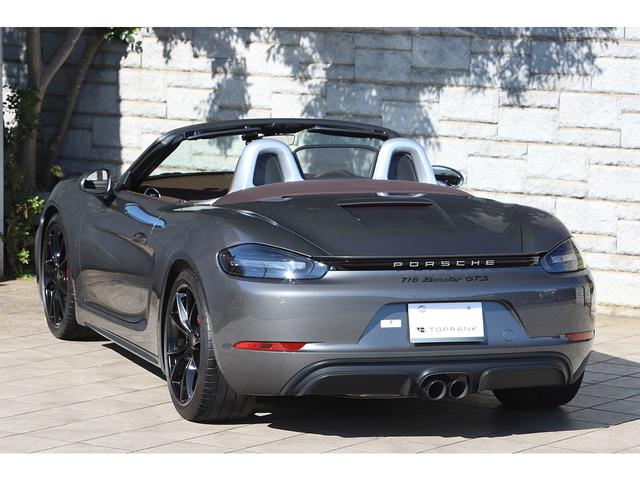 718ボクスター 718ボクスターGTS PDK スポーツクロノPKG 有償色アゲートグレー エスプレッソレザーインテリア ブラウン幌 純正20インチAW スポーツエグゾースト(20枚目)
