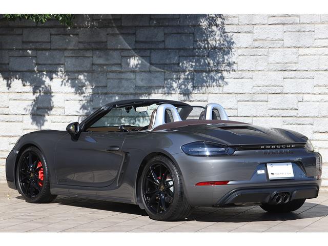 718ボクスター 718ボクスターGTS PDK スポーツクロノPKG 有償色アゲートグレー エスプレッソレザーインテリア ブラウン幌 純正20インチAW スポーツエグゾースト(21枚目)
