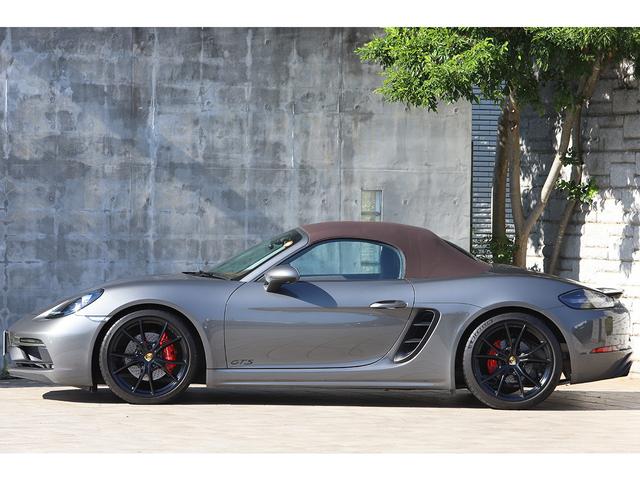 718ボクスター 718ボクスターGTS PDK スポーツクロノPKG 有償色アゲートグレー エスプレッソレザーインテリア ブラウン幌 純正20インチAW スポーツエグゾースト(22枚目)