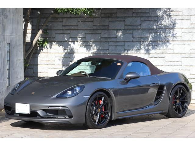 718ボクスター 718ボクスターGTS PDK スポーツクロノPKG 有償色アゲートグレー エスプレッソレザーインテリア ブラウン幌 純正20インチAW スポーツエグゾースト(23枚目)