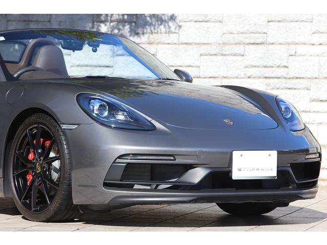 718ボクスター 718ボクスターGTS PDK スポーツクロノPKG 有償色アゲートグレー エスプレッソレザーインテリア ブラウン幌 純正20インチAW スポーツエグゾースト(25枚目)