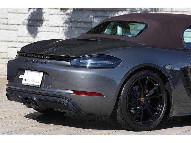 718ボクスター 718ボクスターGTS PDK スポーツクロノPKG 有償色アゲートグレー エスプレッソレザーインテリア ブラウン幌 純正20インチAW スポーツエグゾースト(30枚目)