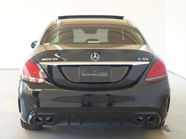 Ｃクラス Ｃ４３　４ＭＡＴＩＣ　Ｂｌｕｅｔｏｏｔｈ接続　ＥＴＣ　ＬＥＤヘッドライト　ＴＶ　アイドリングストップ　クルーズコントロール　コネクテッド機能　サンルーフ・ガラスルーフ　シートヒーター　トランクスルー　ナビ　バックモニター（3枚目）