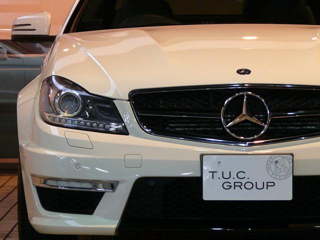 C63AMGクーペ 正規D車 1オナ Pスタ 黒革 2年保証(2枚目)