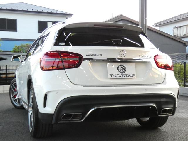 ＧＬＡクラス ＧＬＡ４５　４マチック　１オーナー　後期モデル　ＡＭＧ専用装備　レーダーセーフティＰＫＧ　ブラックレザーシート　パノラマＳＲ　ナビＴＶ　ＣａｒＰｌａｙ　前後ドラレコ　ＬＥＤヘッドライト　強化ブレーキ　１９インチＡＷ　２年保証（3枚目）