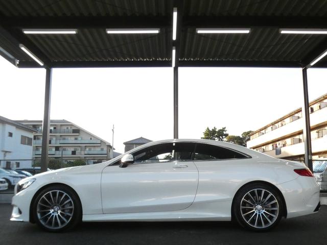 Ｓクラス Ｓ５５０　クーペ　ＡＭＧライン　レーダーＰＫＧ　ナッパ革／ベンチレーター／マッサージ　ガラスルーフ　ナビＴＶ　３６０度カメラ　ブルメスター　ヘッドアップＤ　ＡＭＧエアロ／２０ＡＷ　エアバランスＰ　自動トランク　ＬＥＤライト　２年保証（18枚目）