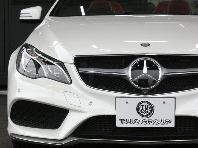 Ｅクラス Ｅ２５０カブリオレ　ＡＭＧスポーツ／コンフォート／レーダーセーフティＰＫＧ　後期　ダークレッド幌　ベンガルレッドレザー／エアスカーフ／ヒーター　ナビ　地デジ　３６０度カメラ　エアキャップ　ＡＭＧエアロ／１８ＡＷ　２年保証（4枚目）