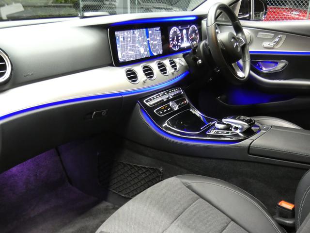 Ｅクラス Ｅ２００　４マチック　アバンギャルド　レーダーセーフティＰＫＧ　パナメリカーナグリル　黒半革シート／ヒーター　ナビ　地デジ　３６０度カメラ　Ａカープレイ　パドルシフト　ダイナミックセレクト　キーレスゴー　前後ドラレコ　ＰＴＳ　２年保証付（8枚目）