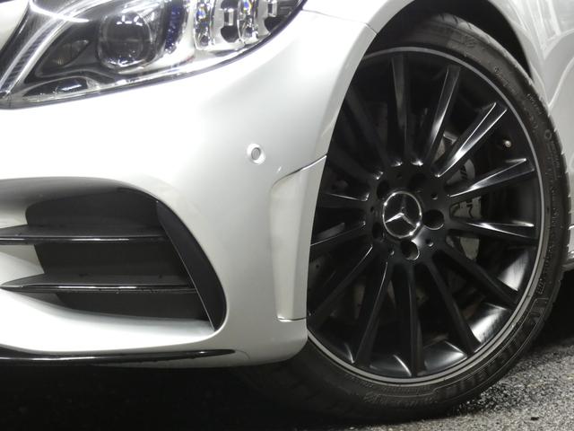 Cクラスステーションワゴン C43 4マチック ステーションワゴン レーダーP 後期 Meコネクト 黒本革 パノラマSR AMGエアロ/19AW KWダウンサス/ワイドスペーサー ナビ 地デジ Aカープレイ Bカメラ ブルメスター HUD 自動テールゲート 2年保証付(5枚目)