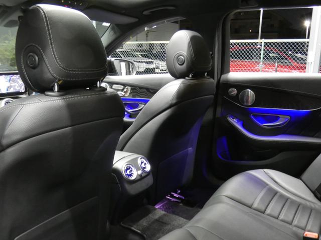 Cクラスステーションワゴン C43 4マチック ステーションワゴン レーダーP 後期 Meコネクト 黒本革 パノラマSR AMGエアロ/19AW KWダウンサス/ワイドスペーサー ナビ 地デジ Aカープレイ Bカメラ ブルメスター HUD 自動テールゲート 2年保証付(23枚目)
