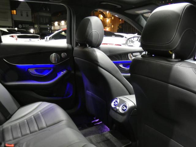 Cクラスステーションワゴン C43 4マチック ステーションワゴン レーダーP 後期 Meコネクト 黒本革 パノラマSR AMGエアロ/19AW KWダウンサス/ワイドスペーサー ナビ 地デジ Aカープレイ Bカメラ ブルメスター HUD 自動テールゲート 2年保証付(24枚目)