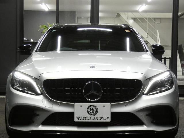Cクラスステーションワゴン C43 4マチック ステーションワゴン レーダーP 後期 Meコネクト 黒本革 パノラマSR AMGエアロ/19AW KWダウンサス/ワイドスペーサー ナビ 地デジ Aカープレイ Bカメラ ブルメスター HUD 自動テールゲート 2年保証付(36枚目)