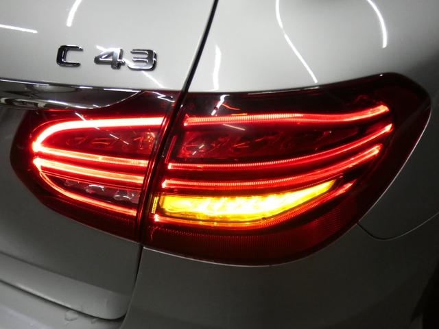 Cクラスステーションワゴン C43 4マチック ステーションワゴン レーダーP 後期 Meコネクト 黒本革 パノラマSR AMGエアロ/19AW KWダウンサス/ワイドスペーサー ナビ 地デジ Aカープレイ Bカメラ ブルメスター HUD 自動テールゲート 2年保証付(40枚目)