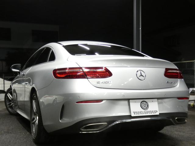 Ｅクラス Ｅ４００　４マチック　クーペ　スポーツ　ＥＸＣ－Ｐ　ＡＭＧエアロ／１９ＡＷ　赤黒ナッパレザー／ベンチレーター／マッサージ　パノラマＳＲ　ナビＴＶ　３６０度カメラ　ヘッドアップＤ　ブルメスター　エアバランスＰ　ドラレコ　自動トランク　２年保証（3枚目）