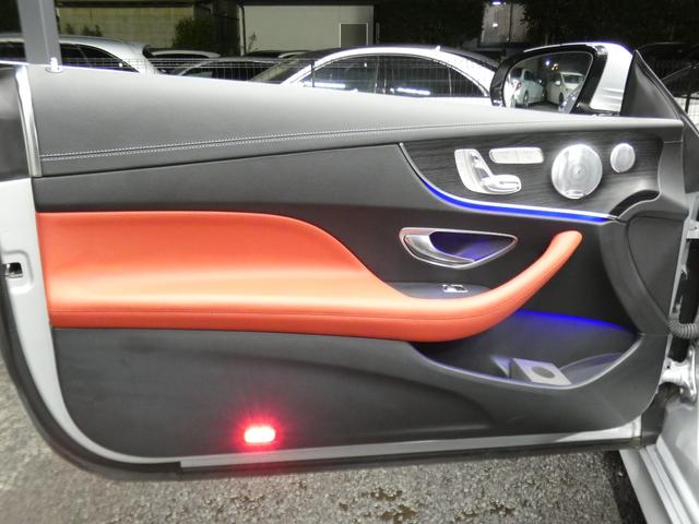 Ｅクラス Ｅ４００　４マチック　クーペ　スポーツ　ＥＸＣ－Ｐ　ＡＭＧエアロ／１９ＡＷ　赤黒ナッパレザー／ベンチレーター／マッサージ　パノラマＳＲ　ナビＴＶ　３６０度カメラ　ヘッドアップＤ　ブルメスター　エアバランスＰ　ドラレコ　自動トランク　２年保証（25枚目）