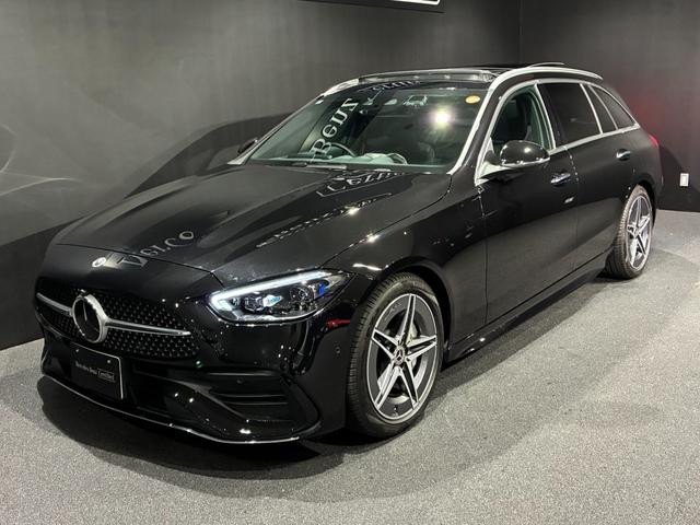 Ｃクラスステーションワゴン Ｃ２００ステーションワゴンアバンギャルドＡＭＧライン　パノラミックスライディングルーフ　ベーシックパッケージ　リアアクスルステアリング　６４色アンビエントライト　メルセデスミーコネクト搭載車（4枚目）