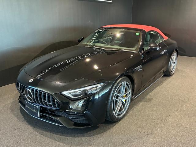 ＳＬ ＳＬ４３　ヘッドアップディスプレイ　２０インチアルミホイール　イエローキャリパー　ソフトトップ（レッド）　ＭＢＵＸ　６４色アンビエントライト　マルチビームＬＥＤヘッドライト　本革ナッパレザーシート（9枚目）