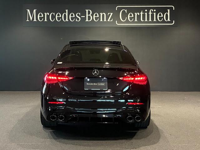 Ｃクラス Ｃ４３　４マチック　パノラミックスライディングルーフ　リアアクスルステアリング　１９インチＡＭＧアルミホイール　本革スポーツシート　ヘッドアップディスプレイ　ＭＢＵＸ　ＡＲナビ　アンビエントライトプレミアム（10枚目）