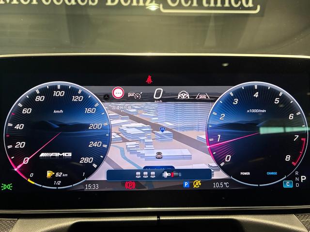 Ｃクラス Ｃ４３　４マチック　パノラミックスライディングルーフ　リアアクスルステアリング　１９インチＡＭＧアルミホイール　本革スポーツシート　ヘッドアップディスプレイ　ＭＢＵＸ　ＡＲナビ　アンビエントライトプレミアム（33枚目）