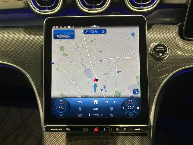 Ｃクラス Ｃ４３　４マチック　パノラミックスライディングルーフ　リアアクスルステアリング　１９インチＡＭＧアルミホイール　本革スポーツシート　ヘッドアップディスプレイ　ＭＢＵＸ　ＡＲナビ　アンビエントライトプレミアム（38枚目）