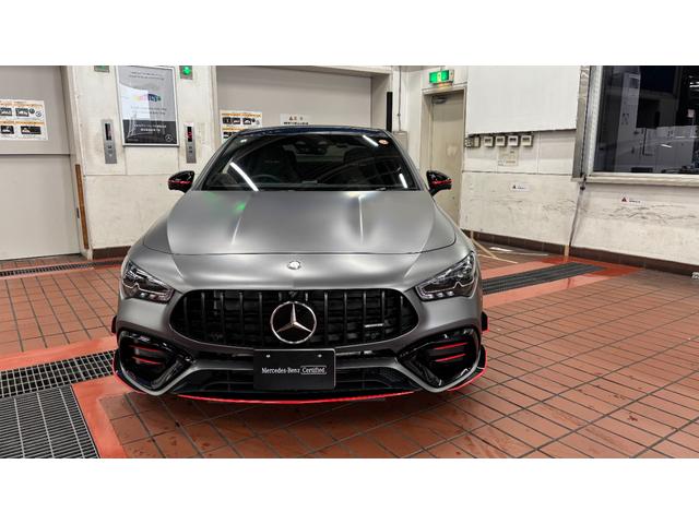 ＣＬＡクラス ＣＬＡ４５　Ｓ４マチック＋ストリートスタイルエデシン　１００台限定車　特別外装色　２年保証付　ＡＭＧエアロダイナミクスパッケージ　ＡＭＧエクステリアナイトパッケージＩＩ　リアウィング装着車（3枚目）