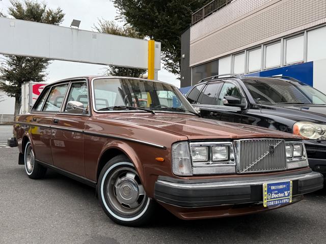 240 左ハンドル DL フルカスタム ブラウンレザー 角目四灯 メッキリング メッキミラー 社外オーディオ バックカメラ ETC パワーウィンドウ シートヒーター 保証付(7枚目)