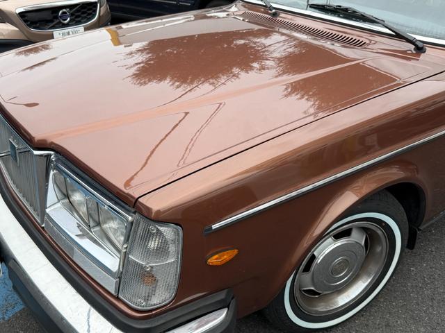 240 左ハンドル DL フルカスタム ブラウンレザー 角目四灯 メッキリング メッキミラー 社外オーディオ バックカメラ ETC パワーウィンドウ シートヒーター 保証付(12枚目)