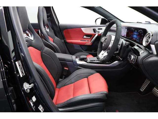 Ａクラス Ａ４５　Ｓ　４マチック＋　エディション５５　赤／黒革　１９インチ鍛造アルミ　エアロダイナミックＰＫＧ　アドバンスドＰＫＧ　パノラマルーフ　マルチビームＬＥＤ　パフォーマンスシート　ベンチレーター　ブルメスター　ＭＢＵＸ　全周囲カメラ　地デジ（3枚目）