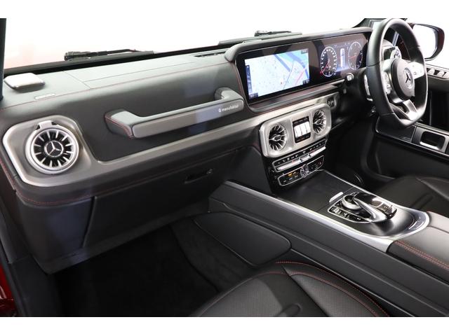 Gクラス G350d マヌファクトゥーアエディション 1オーナー 特別色ジュピターレッド AMGライン ラグジュアリーPKG ブラックアクセント サンルーフ ベンチレーター マッサージ機能(10枚目)