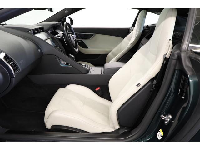 Ｆタイプ Ｒ－ダイナミック　クーペ　２０２１年モデル　固定ガラスルーフ　ブリティッシュレーシンググリーン　ホワイトレザー　メリディアンサウンド　スイッチャブルアクティブエキゾースト　パワーテールゲート（14枚目）