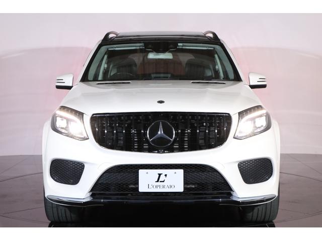 ＧＬＳ ＧＬＳ３５０ｄ　４マチックスポーツ　有償色ダイヤモンドホワイト　社外パナメリカーナグリル（純正グリル有）　ルーフレール／サイドウインドトリム　一　部　マットブラックラッピング　２１インチＡＷ　パノラマルーフ（28枚目）