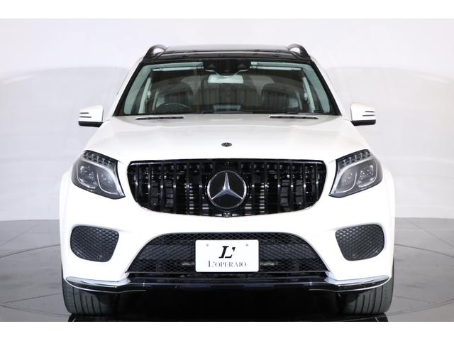 ＧＬＳ ＧＬＳ３５０ｄ　４マチックスポーツ　有償色ダイヤモンドホワイト　社外パナメリカーナグリル（純正グリル有）　ルーフレール／サイドウインドトリム　一　部　マットブラックラッピング　２１インチＡＷ　パノラマルーフ（29枚目）