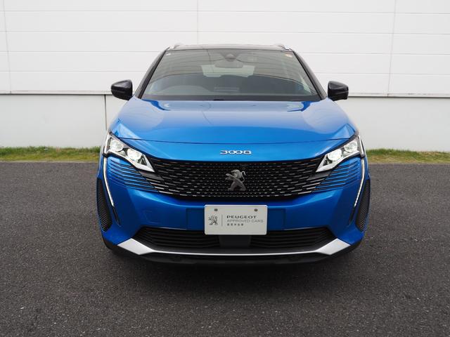 3008 GTハイブリッド4 試乗車UP ガラスサンルーフ ETC ドライブレコーダー フロントシートヒーター インテリジェントハイビーム フロントカメラ バックカメラ アダプティブライト アクティブセーフティブレーキ 認定中古車(2枚目)