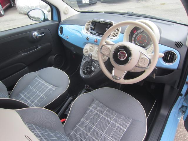 ５００Ｃ チエーロブル　日本限定５０台！　１オーナー　右ハンドル　５ＡＴ　フル装備　電動オープン　ＥＴＣ　純正オーディオ　社外１５インチアルミホイール（純正ホイールあり）　ヒルホールド（4枚目）